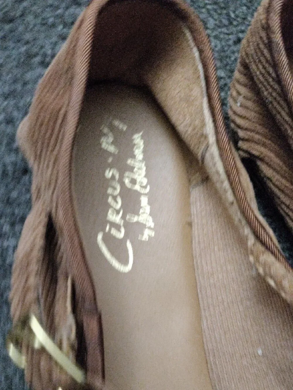 Circus by Sam Edelman Brown Corduroy Ballet Flats